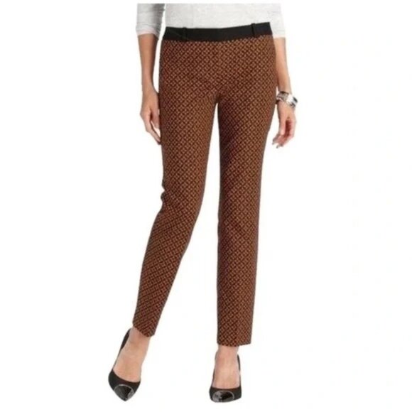 LOFT Zoe Dress Print Ankle Pants– Size 6 - Picture 1 of 8